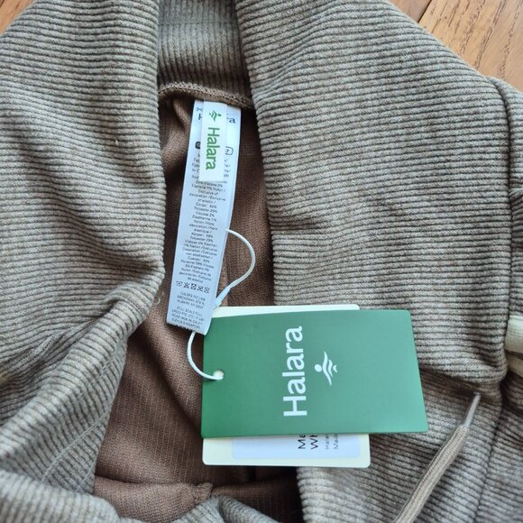 NWT HALARA Tummy Control Pants Rib Knit Wide Leg - Picture 9 of 14